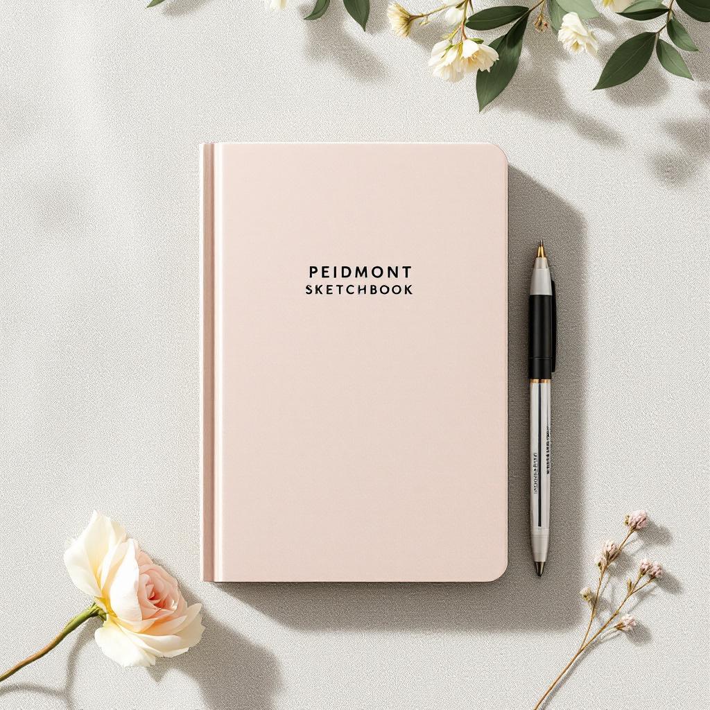 Piedmont Sketchbook — A handcrafted sketchbook with a vegan leather cover and acid-free paper for arti