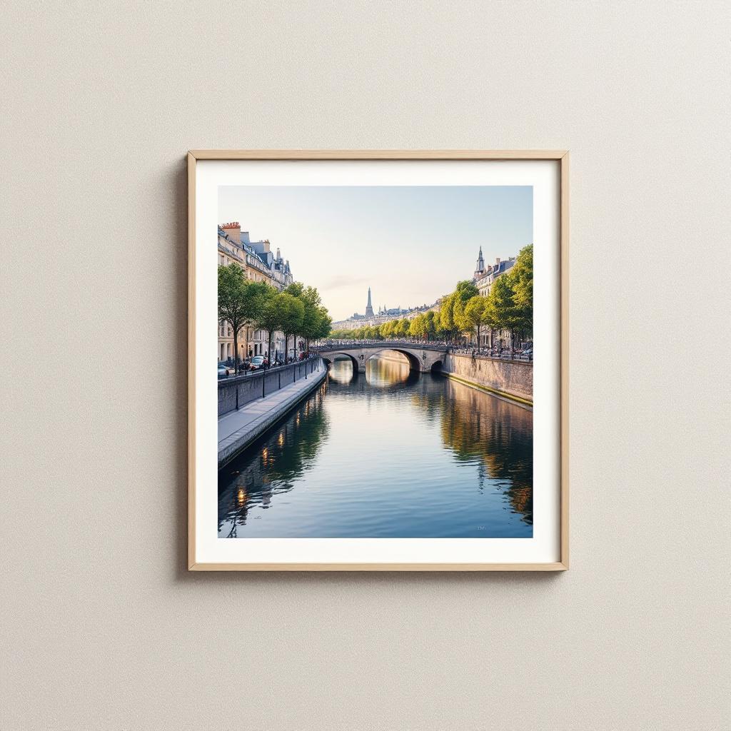 Seine River Reflections — Limited edition art print showcasing the enchanting Seine River, hand-signed and